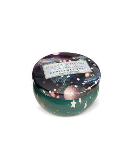 Picture of H&H CANDLE IN TIN - CHRISTMAS TREE